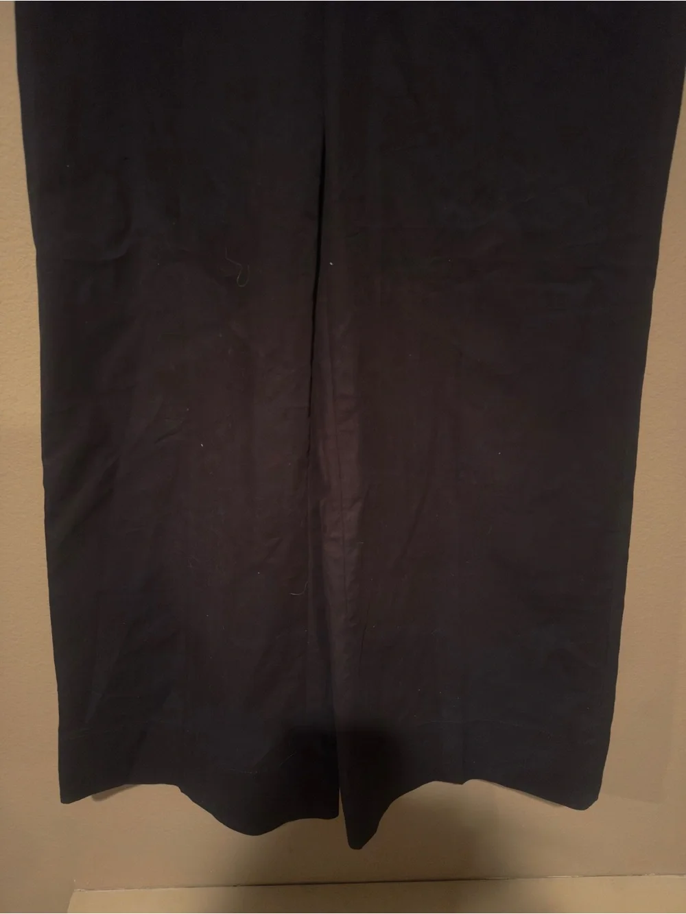 J.Crew Frankie Twill High Rise Wide Leg Trouser Pants Black Size 8